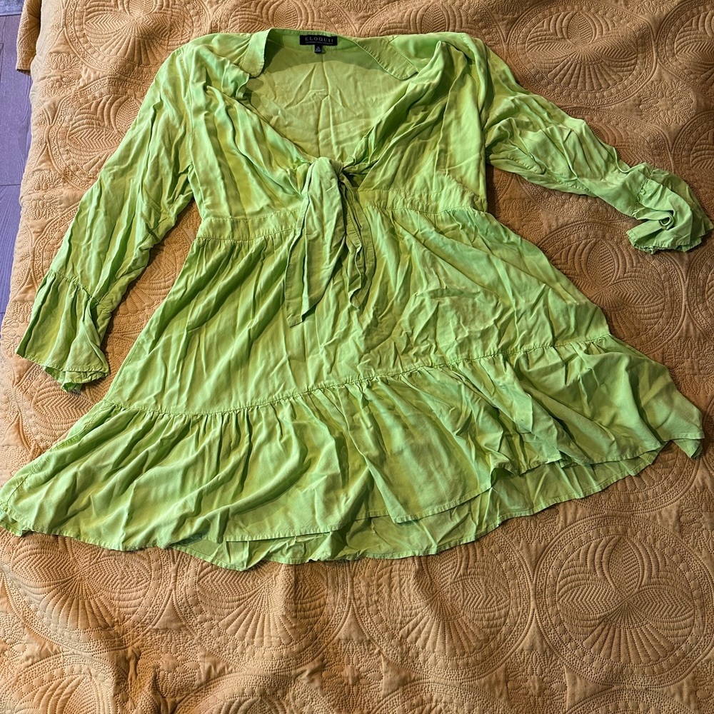 Bright Green Dress - Size 20 - NWOT